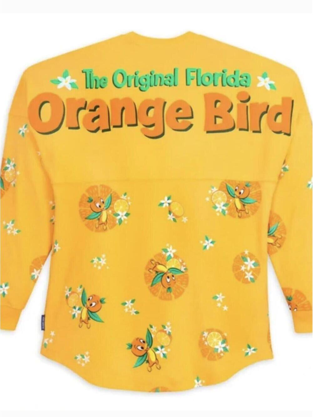Disney Orange Bird Spirit Jersey XS Yellow Long Sleeve Shirt Florida